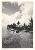 Boat moving in waterway