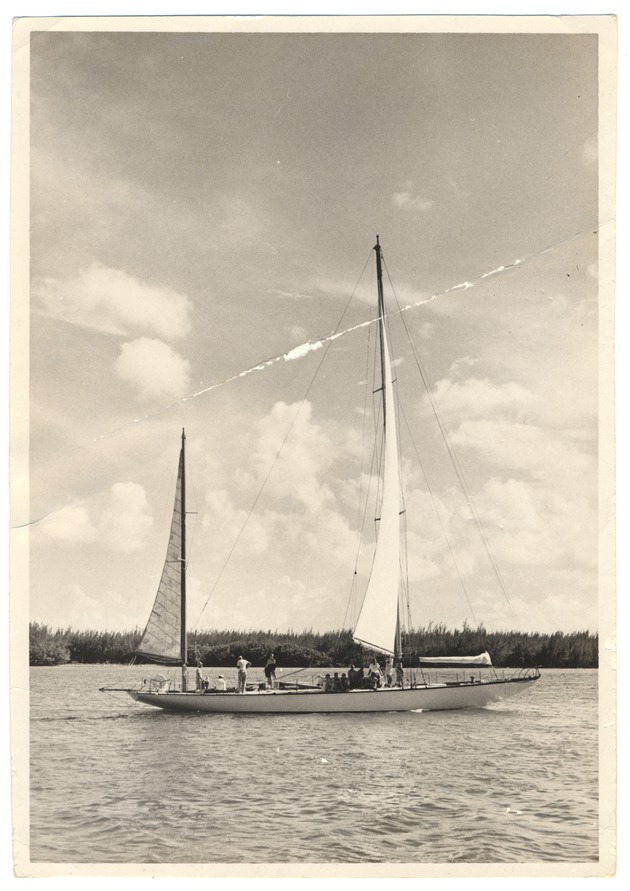 Sailboat off of Miami Beach