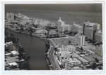 Looking northeast from Indian Creek at Thirtieth Street showing (right to left) the Sans Souci, Saxony, Whitman, Versailles, Good, Cadillac, and Crowne Hotels