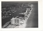 Looking north from Forty-seventh Street, showing the Mimosa, Doral, and Executive Hotels with North Beach in the distance, March 27, 1963