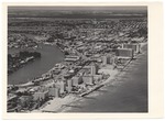Looking north from the ocean at Sixty-third Street, showing (left to right) the Gulfstream Apartments, Tower House, and the Allison, Monte Carlo, Deauville, and Carillon Hotels