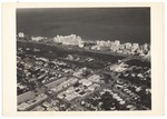 Looking northeast over 41st Street and Royal Palm Avenue. Showing the Moulin Rouge and the Lucerne Hotels and 41st Street bridge