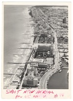 Looking south from 24th Street over Lake Pancoast. Showing the Promenade Hotel and the Government Cut and Fisher Island in the back