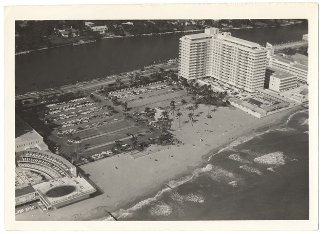 Den Roc Hotel parking lot and the Mimosa Hotel - 