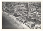Looking west showing Lake Pancoast, the Algiers Hotel, Roney Plaza and Collins Park