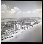 Wide view of Miami Beach on a Cloudy Day