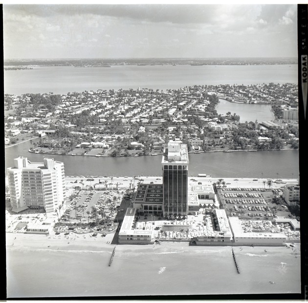 Aerial view looking West towards Miami