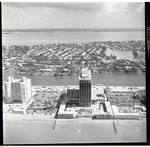 Aerial view looking West towards Miami
