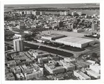 Aerial view of Convention Center in the 1960s