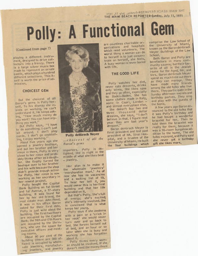 Women, magazine of fashion - Photograph, recto: [Polly: A Functional Gem].