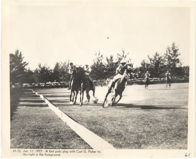 A fast polo play with Carl G. Fisher
