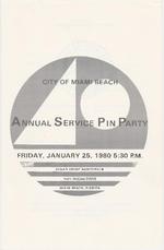 City of Miami Beach Annual Service Pin Party<br />( 35 volumes )