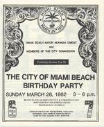 City of Miami Beach Birthday Party