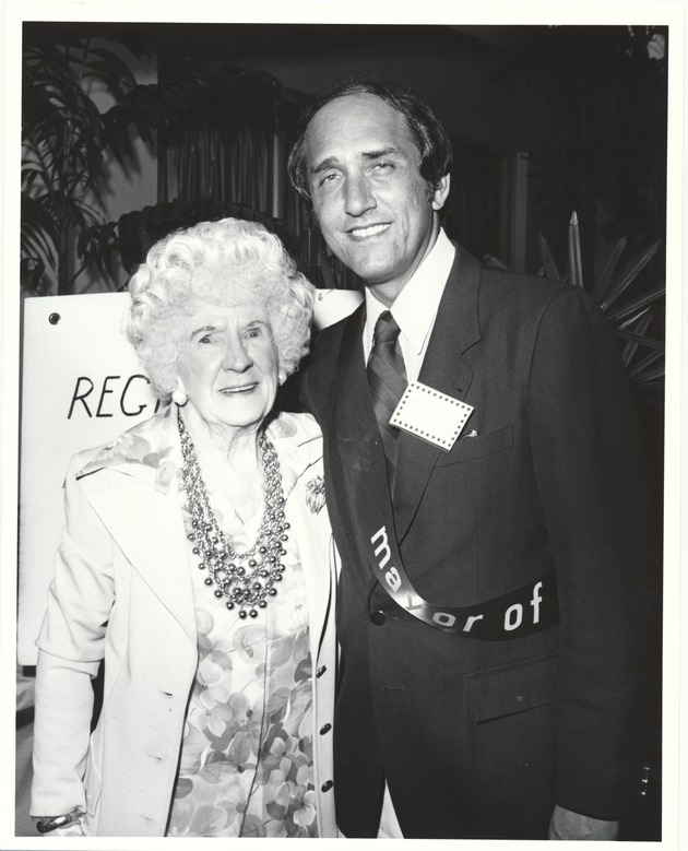 Peggy McKay and Mayor Norman Ciment