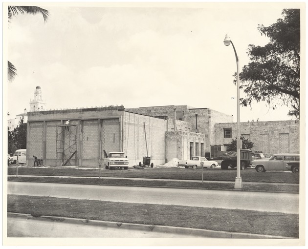 Bass Museum addition under construction