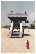 Street and beach scenes, and building structures, Miami Beach