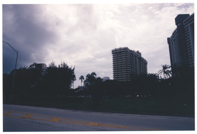 Miami Beach Apartment buildings from unidentified street - 