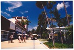 Lincoln Road looking west from Meridian Avenue. The Van Dyke Hotel in the back