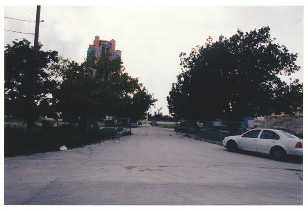 Miami Beach Unidentified street and Portofino Tower in the back - 