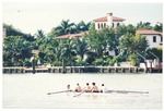 Four Sweep Rowers and coxswain on Indian Creek