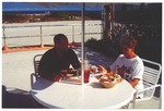Diners by the Flamingo Hotel pool
