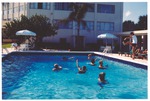 Guests in Flamingo Hotel pool