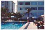 Guests in Flamingo Hotel pool
