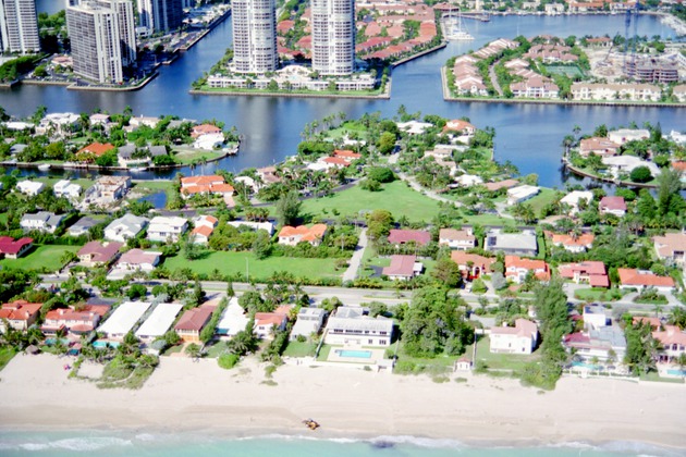 Aerial view of Golden Beach