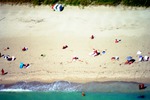 Beachgoers on beach