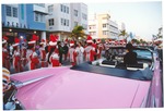 Flamingo Park and a parade on Ocean Drive