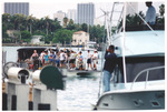 Boat scene during film shoot on Star Island