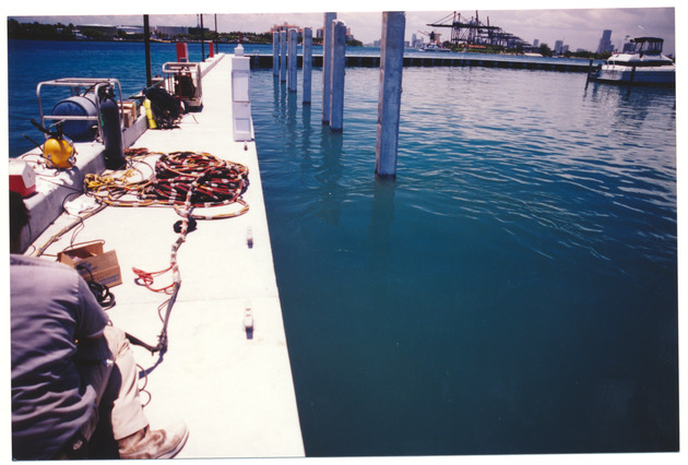 Dock scene during film shoot on Star Island