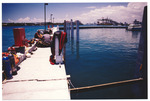 Dock scene during film shoot on Star Island