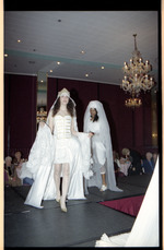 Two models on runway
