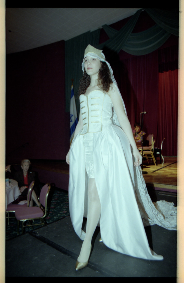 Model on runway