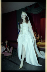 Model on runway