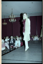 Model on runway