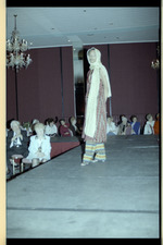 Model on runway
