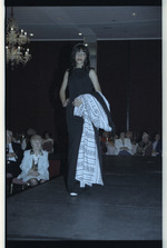 Model on runway