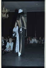 Model on runway