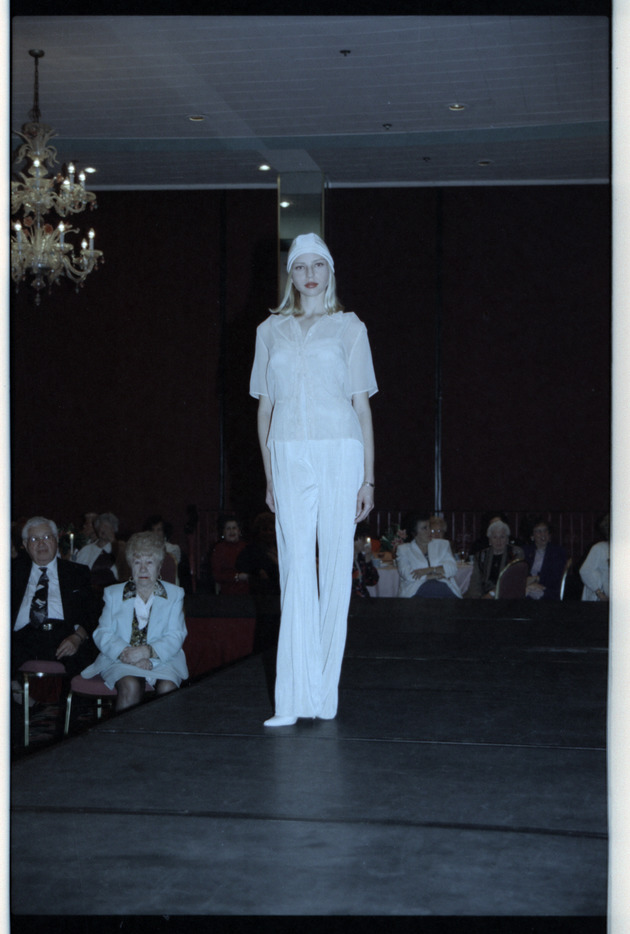 Model on runway - Recto Photograph