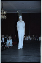 Model on runway