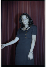 Woman speaking on stage