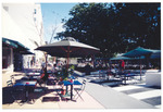 Outdoor tables on Lincoln Road