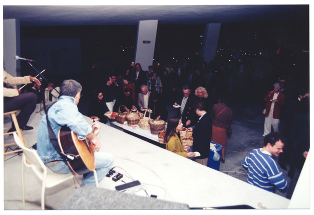 View from the stage at an evening concert on Lincoln Road