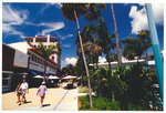 Pedestrians walking along Lincoln Road