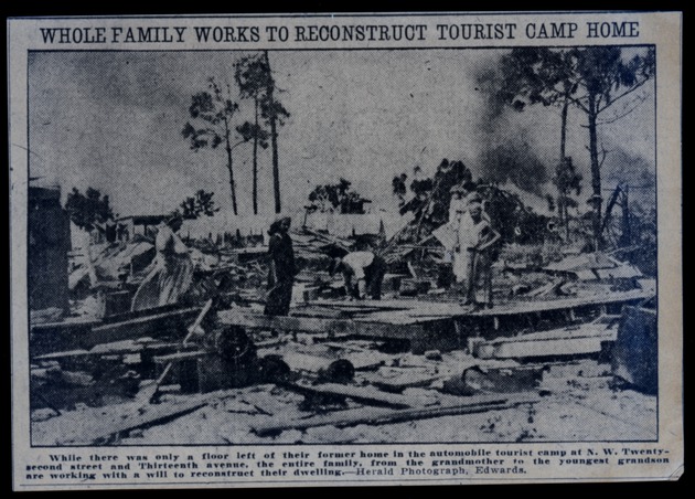 Whole Family Works to Reconstruct Tourist Camp Home