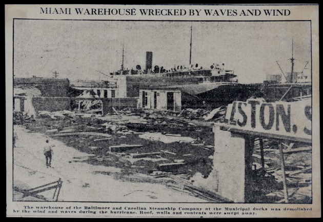 Miami Warehouse Wrecked by Waves and Wind