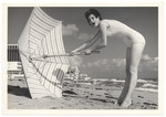 Karen Holland - promotional modeling beach scene