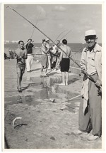 Men Preparing  to Fish Off the Pier at Friendship Corner